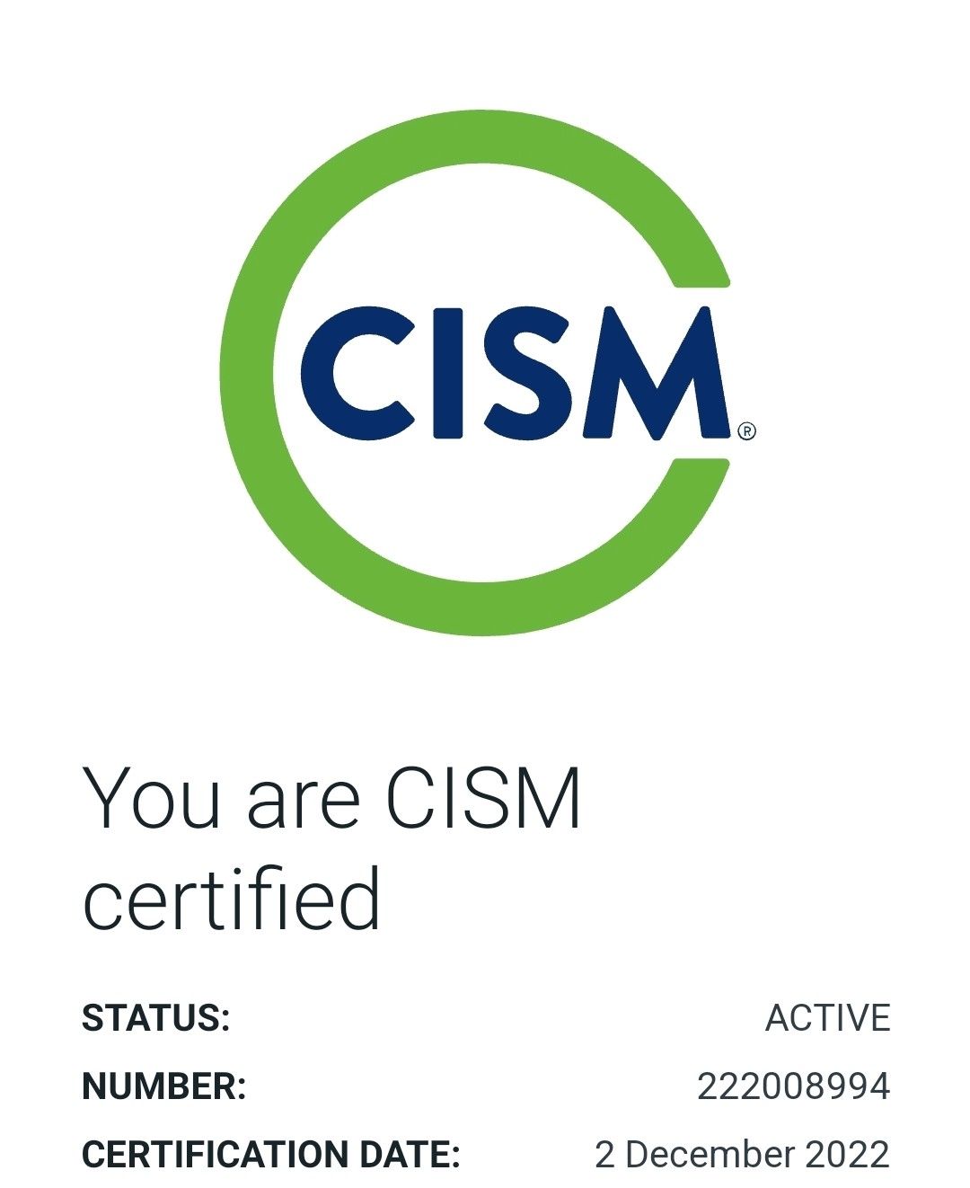 Buy CISM Certification Without Exam